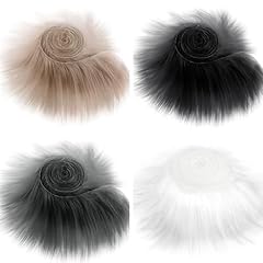 4pcs fur fabric for sale  Delivered anywhere in UK