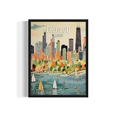 Chicago illinois poster for sale  Delivered anywhere in USA 