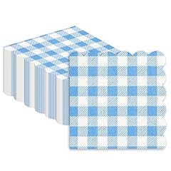 50pcs blue checkered for sale  Delivered anywhere in UK