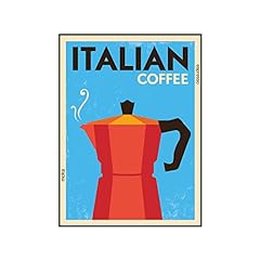 Poster caffè stampa usato  Spedito ovunque in Italia 