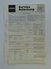Grundig service anleitung usato  Spedito ovunque in Italia 