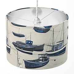 Nautical lampshade blue for sale  Delivered anywhere in UK