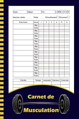 Carnet musculation livre d'occasion  Livré partout en France