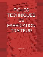 Fiches techniques fabrication d'occasion  Livré partout en Belgiqu