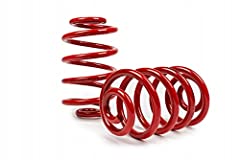 2x Front Lowering Coil Springs Red compatible with, used for sale  Delivered anywhere in UK