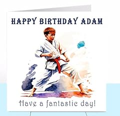 Karate birthday card for sale  Delivered anywhere in UK
