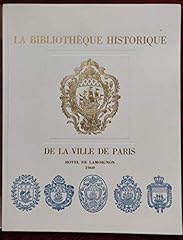 Bibliotheque historique ville d'occasion  Livré partout en France