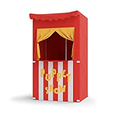 Bomodoro- Teatro de Marionetas Infantil 120 x 70 x 50 cm Color Rojo. Transformable en una pequeña Tienda, usado segunda mano  Se entrega en toda España 