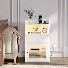 Yitahome white bedside for sale  Delivered anywhere in UK