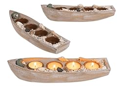 Holz boot teelichte gebraucht kaufen  Wird an jeden Ort in Deutschland