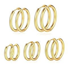 Pairs gold hoop for sale  Delivered anywhere in USA 