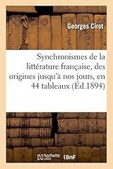 Synchronismes littérature fra d'occasion  Livré partout en France