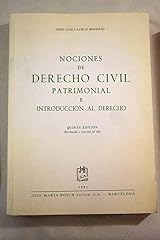 Nociones derecho civil d'occasion  Livré partout en France