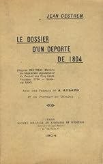 Dossier déporté 1804 d'occasion  Livré partout en France