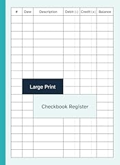 Large print checkbook for sale  Delivered anywhere in USA 
