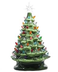 Christmas is Forever Lighted Tabletop Ceramic Tree,, used for sale  Delivered anywhere in USA 