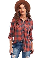 Jhsnjnr women plaid for sale  Delivered anywhere in UK