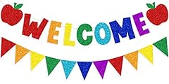 Glitter welcome banner for sale  Delivered anywhere in USA 