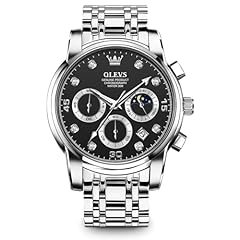 Olevs silver watch for sale  Delivered anywhere in USA 