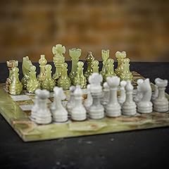 Handmade marble chessboard usato  Spedito ovunque in Italia 