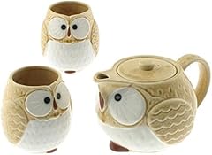 Owl ceramic tea for sale  Delivered anywhere in USA 