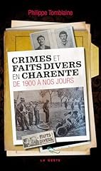 Crimes faits charente d'occasion  Livré partout en France