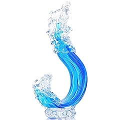 Blue hand blown for sale  Delivered anywhere in USA 