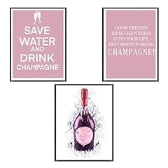 Champagne wall art for sale  Delivered anywhere in UK