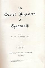 Parish registers tynemouth. for sale  Delivered anywhere in UK