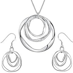 Circles silver hoop for sale  Delivered anywhere in USA 