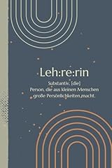 Lehrerin notizbuch notizbuch gebraucht kaufen  Wird an jeden Ort in Deutschland
