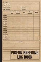 Pigeon breeding log for sale  Delivered anywhere in USA 
