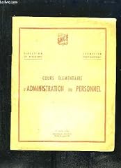 Cours elementaire administrati d'occasion  Livré partout en France