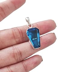 Blue topaz pendant for sale  Delivered anywhere in USA 