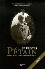 Procès maréchal pétain d'occasion  Livré partout en Belgiqu