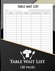 Table wait list for sale  Delivered anywhere in UK