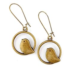 Mid length Antiqued Bronze Bird Earrings for sale  Delivered anywhere in UK