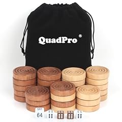 Quadpro wooden checkers for sale  Delivered anywhere in USA 