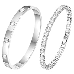 Ahokei tennisarmband silber gebraucht kaufen  Wird an jeden Ort in Deutschland