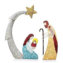 Waxcmxyh presepe illuminato usato  Spedito ovunque in Italia 