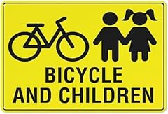 Warning sign bicycle for sale  Delivered anywhere in UK