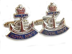 Royal navy cufflinks for sale  Delivered anywhere in UK