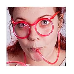 Straw glasses fun for sale  Delivered anywhere in UK