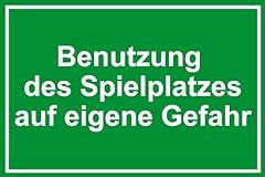 Spielplatzschild benutzung spi gebraucht kaufen  Wird an jeden Ort in Deutschland
