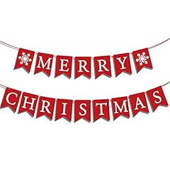 Merry christmas banner for sale  Delivered anywhere in USA 
