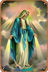 Virgin mary tin for sale  Delivered anywhere in USA 