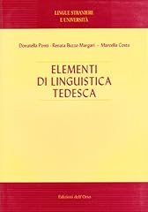 Elementi linguistica tedesca usato  Spedito ovunque in Italia 