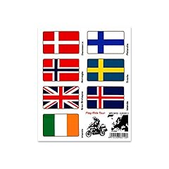 Stickers adesivi bandiere usato  Spedito ovunque in Italia 