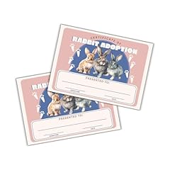 Rabbit adoption certificate for sale  Delivered anywhere in USA 