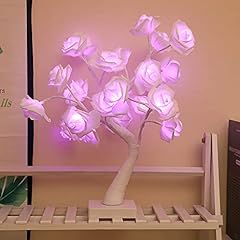 HUIKJI Lámpara de mesa con diseño de rosas, árbol de segunda mano  Se entrega en toda España 